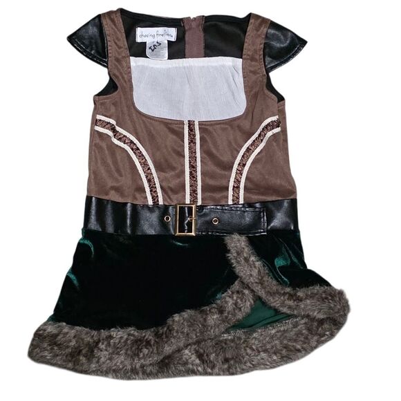 Chasing Fireflies Brown and Green Kids Archer Costume - Picture 3 of 8